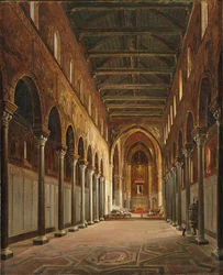 Intérieur de la cathédrale de Monreale Santa Maria Nuova