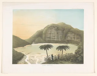 Lac de cratère Kawah Putih à Java occidental (série: Atlas de Java)