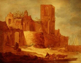 Abbaye en ruine près d