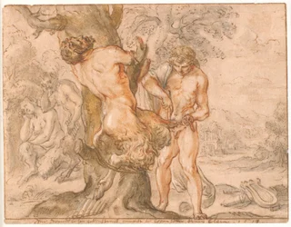 Apollon écorche Marsyas