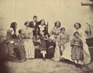[Dix membres de la famille Antoine], années 1850-60