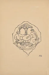 Couple de paysans (remplissage d