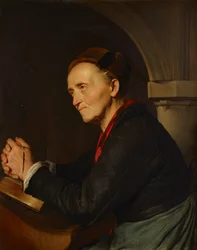 Paysanne en prière