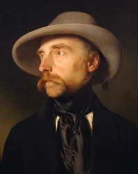 Portrait du peintre Franz Wipplinger (1762-1812), peinture de Franz Eybl (1806-1880)