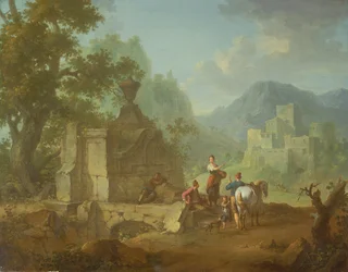 Paysage rustique, XVIIIe siècle