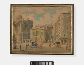 Le vieux Burgtheater, Vienne, années 1850