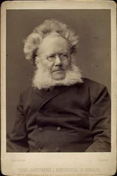Henrik Ibsen, dramaturge et poète norvégien, fin 19e ou début 20e siècle