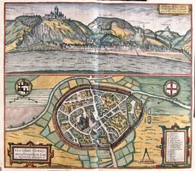 Illustration précise de la ville de Munstermaifeld dans le Maifeld, Allemagne