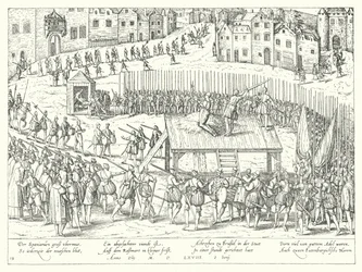 Exécution des comtes Egmont et Horn à Bruxelles, 1568
