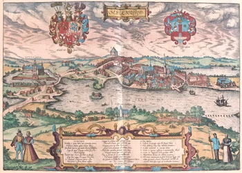 Château de Gottorf à Schleswig (Allemagne du Nord) (gravure)