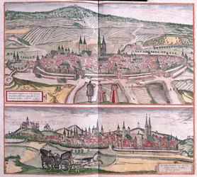 Halberstadt et Quedlinburg, Allemagne (gravure)