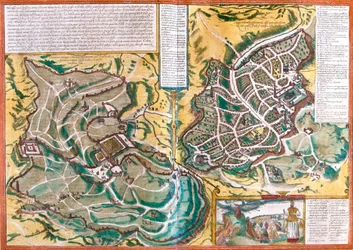 Carte de Jérusalem (Hierosolymorum), Israël