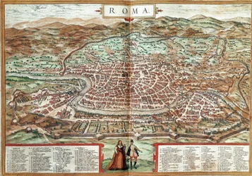 Carte de Rome (gravure)