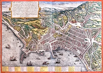 Plan de Naples (Neapolis), Italie