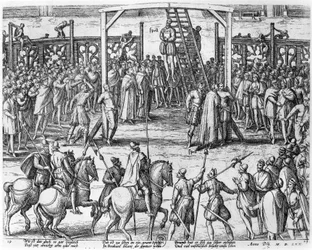 Scènes de pendaison en Flandre, 1570