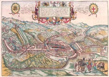 Serravalle, Vittorio Veneto (Trévise), Italie (gravure)