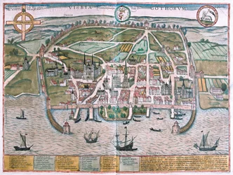 Visby, île de Gotland, Suède (gravure)
