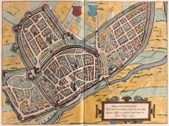 Wesel en Rhénanie-du-Nord-Westphalie, Allemagne (gravure)