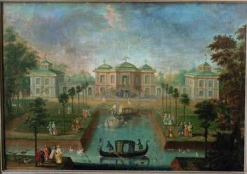 Vie de cour dans le parc du château d