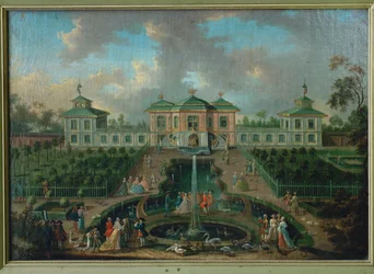 Vie de cour dans le parc du château d