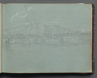 Album avec vues de Rome et des environs, études de paysages, page 10a: Paysage romain