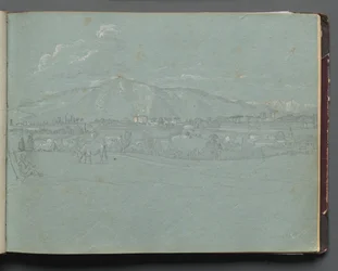 Album avec des vues de Rome et des environs, études de paysage, page 10a : Paysage romain