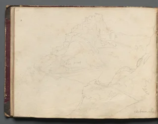 Album avec des vues de Rome et des environs, études de paysage, page 20b : Cervera