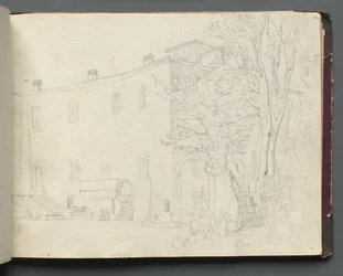 Album avec vues de Rome et des environs, études de paysages, page 31a : Étude architecturale romaine
