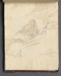 Album avec des vues de Rome et des environs, études de paysages, page 33a : Cervera