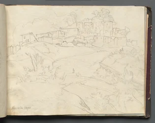 Album avec vues de Rome et des environs, études de paysage, page 35a : Rocca di Papa