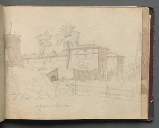 Album avec vues de Rome et des environs, études de paysages, page 38a : St. Giovanni e Paolo