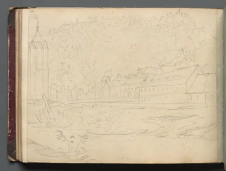 Album avec vues de Rome et des environs, études de paysages, page 48b : Paysage romain