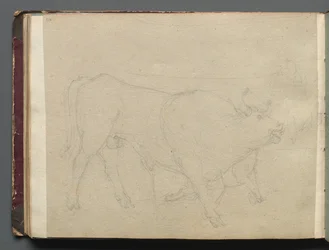Album avec des vues de Rome et des environs, études de paysage, page 51b : Étude d