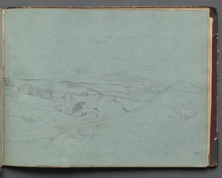 Album avec vues de Rome et des environs, études de paysages, page 52a : Paysage romain