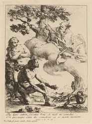 Dieu commandant à Adam et Ève