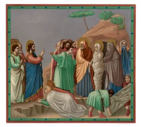 Scènes de la vie du Christ : Résurrection de Lazare, 1304-1305
