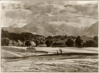 Paysage de contreforts