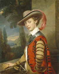 Portrait du prince Nikolaï Saltykov en costume de fantaisie