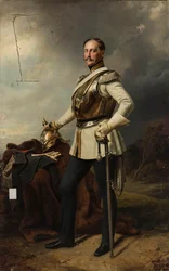 Portrait de Nicolas Ier Romanov (1796-1855) en uniforme prussien de cuirassier