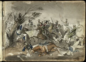Scène de bataille