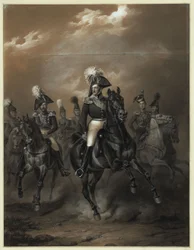 Le tsar Nicolas Ier avec sa suite