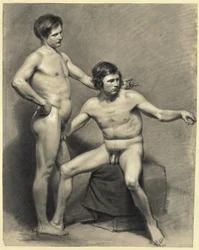 Deux nus masculins