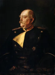 Portrait du chancelier Otto von Bismarck en uniforme