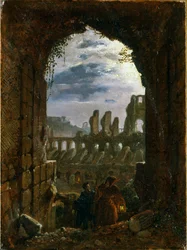 Le Colisée au clair de lune, vers 1826-30