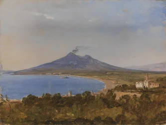 Le golfe de Naples avec le Vésuve