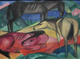 1913 Franz Marc Trois chevaux II
