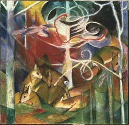 Cerfs dans la forêt I