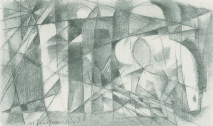 Franz Marc - Carnet de croquis pris sur le vif - Feuille 14