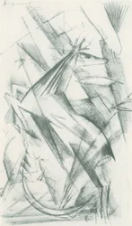 Franz Marc - Carnet de croquis pris sur le vif - Feuille 22