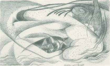 Franz Marc - Carnet de croquis pris sur le vif - Feuille 23
